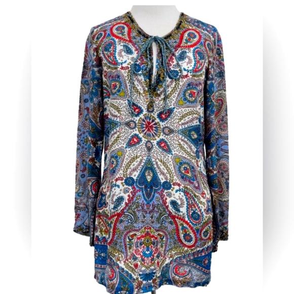 SUNDANCE  Sequin Embellished Tunic in Silk - Picture 1 of 13